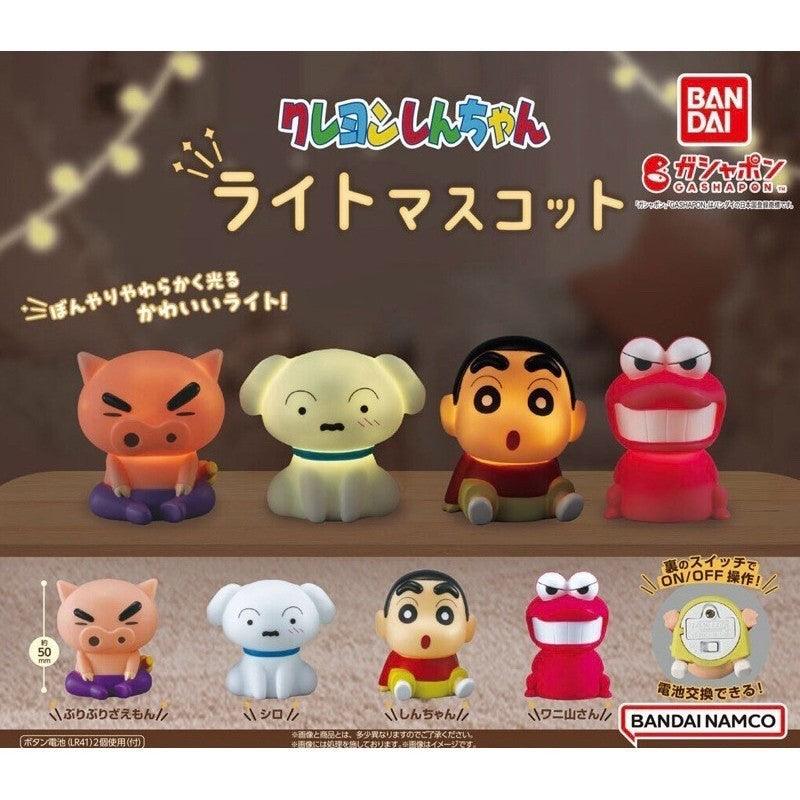 日本 Bandai 萬代 扭蛋 蠟筆小新發光公仔 小白 小新 肥嘟嘟佐衛門 鱷魚餅乾