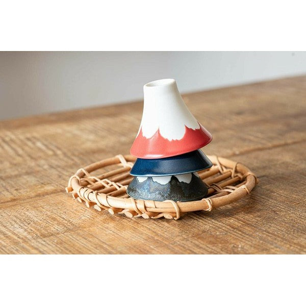 日本製 美濃燒 三色富士山清酒杯 | 日式酒具 清酒杯 小酒杯 品茗杯