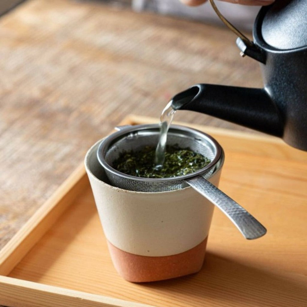 日本製 燕三條不鏽鋼帶柄濾茶器 | 槌目紋 茶篩 濾茶器 茶葉匙