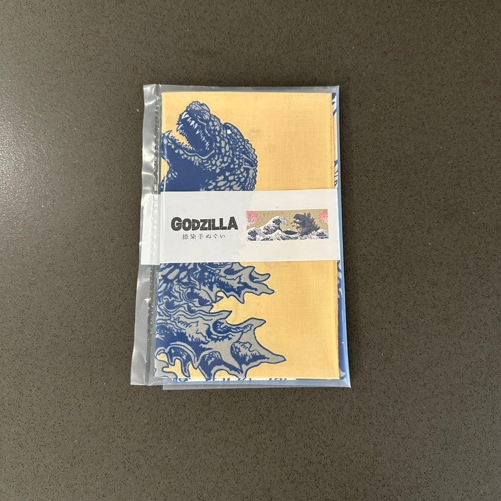 日本限定【Godzilla】哥吉拉 浮世繪 掛布 手帕巾 門簾 90x35cm | 哥吉拉收藏 手拭布