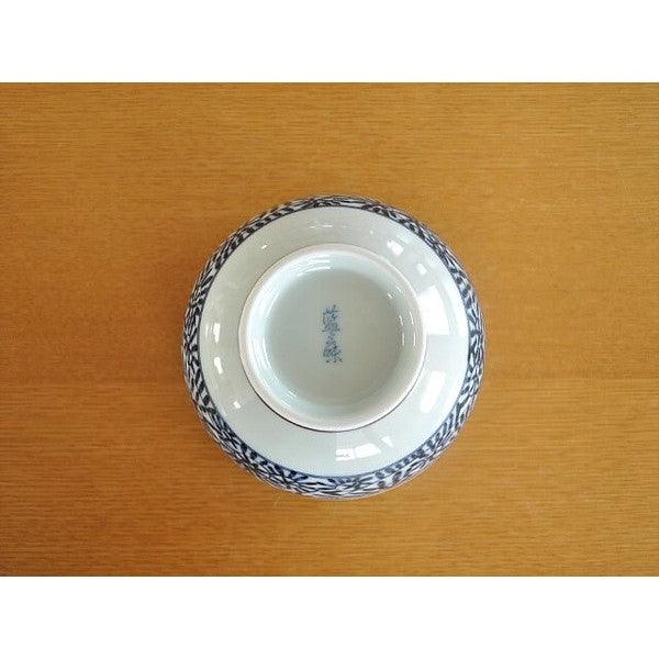 日本製 美濃燒 靛藍蔓藤花紋陶瓷碗 530cc 1200cc|拉麵碗 丼飯碗 蓋飯碗 碗公