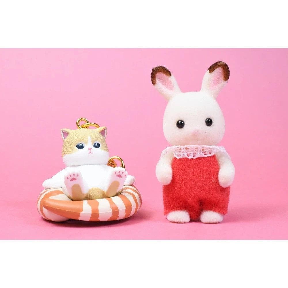 日本 KITAN CLUB 奇譚 貓福珊迪炸蝦貓公仔鑰匙圈 mofusand 扭蛋