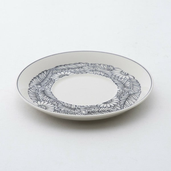 日本製 Vallmo 手繪花草咖啡杯盤 | 北歐風 下午茶組 咖啡杯 咖啡碟 點心盤