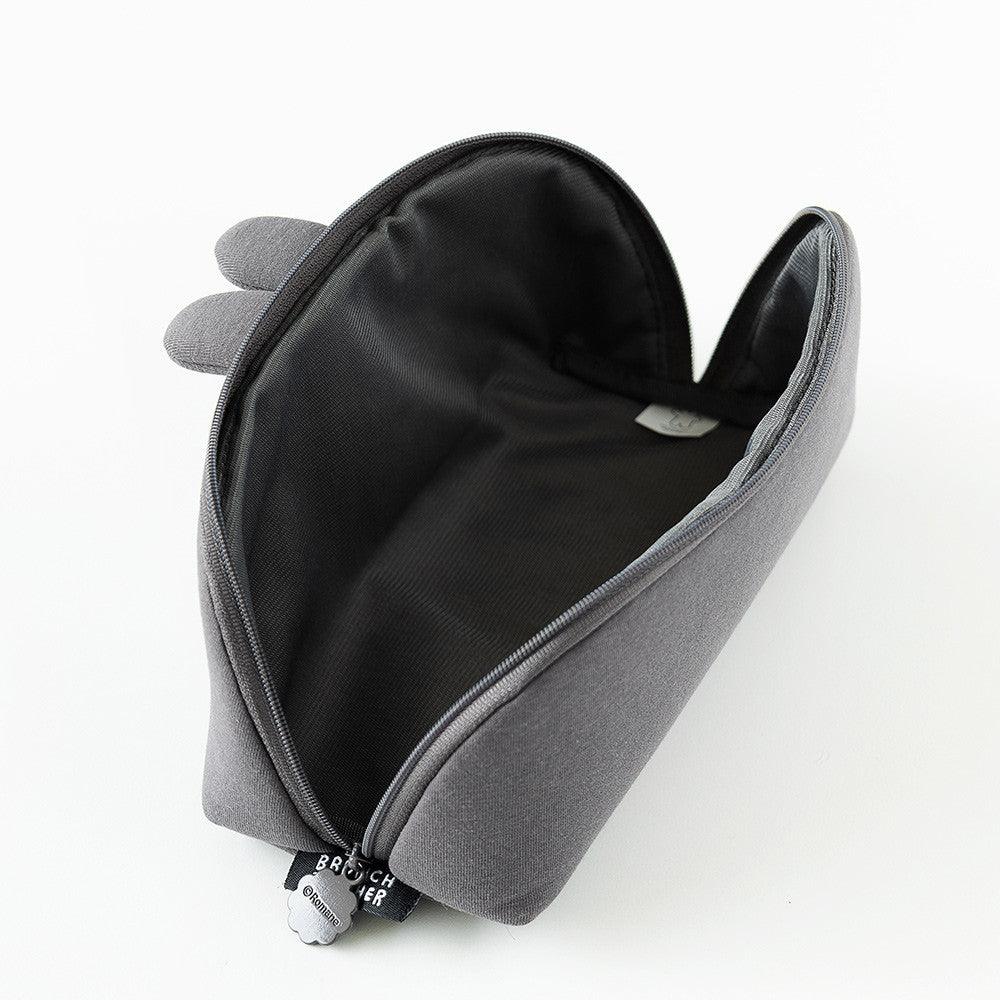 韓國 Romane 早午餐兄弟 狗狗 兔兔 餃子筆袋|大容量筆袋 鉛筆袋 化妝包