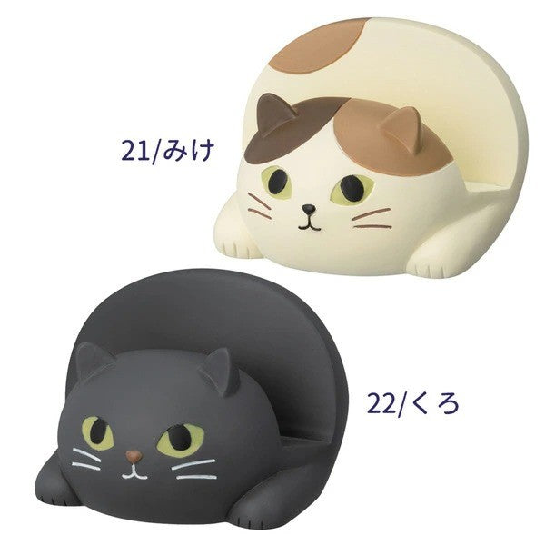 日本 DECOLE 貓咪夜光兩用手機架 兩色可選 | 手機座 智慧型手機支架