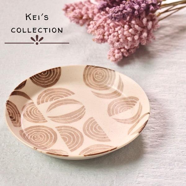 日本製 美濃燒 蔬果系列造型陶瓷餐盤 14cm|水果盤 圓盤 點心盤