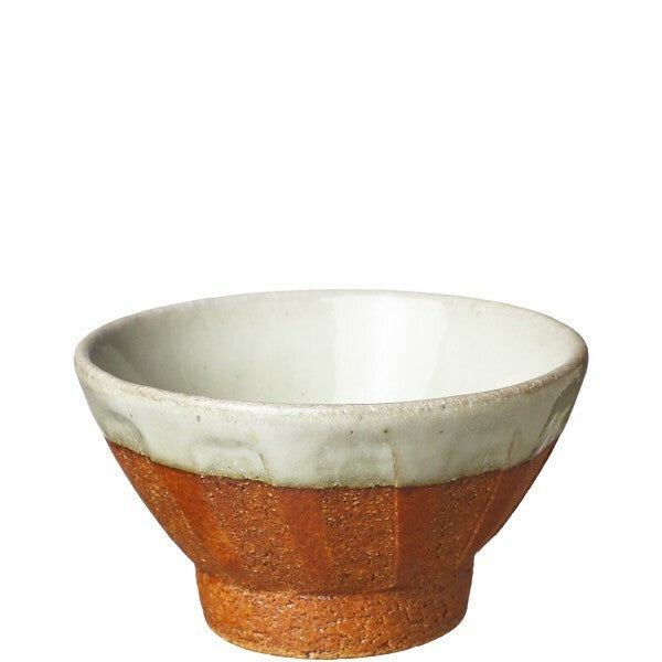 日本製 六魯 rokuro 咖土高台飯茶碗 | 夫妻碗 對碗 陶碗 盒裝 送禮 新婚