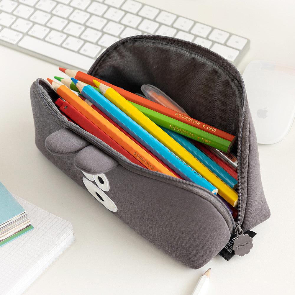 韓國 Romane 早午餐兄弟 狗狗 兔兔 餃子筆袋|大容量筆袋 鉛筆袋 化妝包