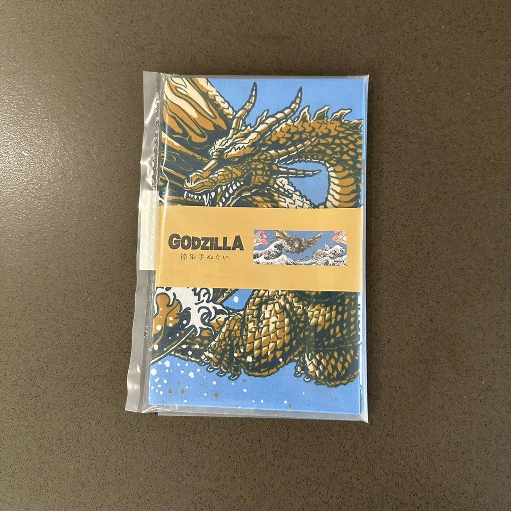 日本限定【Godzilla】哥吉拉 浮世繪 掛布 手帕巾 門簾 90x35cm | 哥吉拉收藏 手拭布