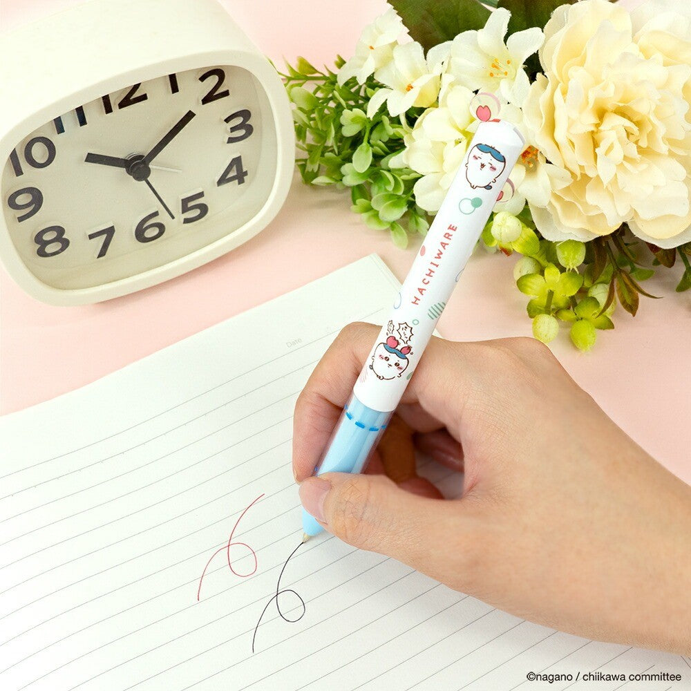 日本製 funbox 吉伊卡哇雙色原子筆0.7mm | 小八 烏薩奇 按壓筆