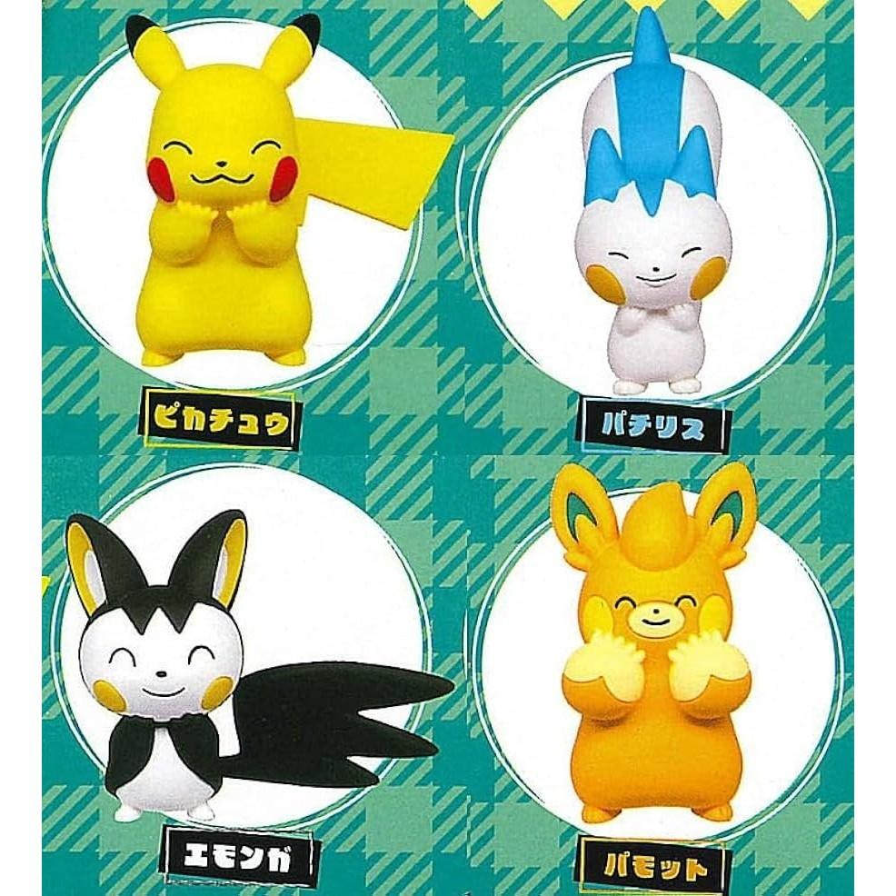 日本 T-ARTS 寶可夢蹭蹭公仔 扭蛋 皮卡丘 電氣鼠 布土撥 帕奇利茲