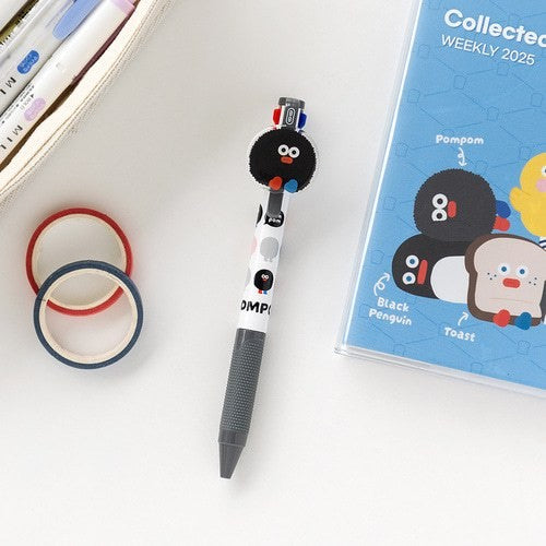 韓國 Romane 三色中性筆0.4mm | 原子筆 造型原子筆 按壓原子筆 韓國文創