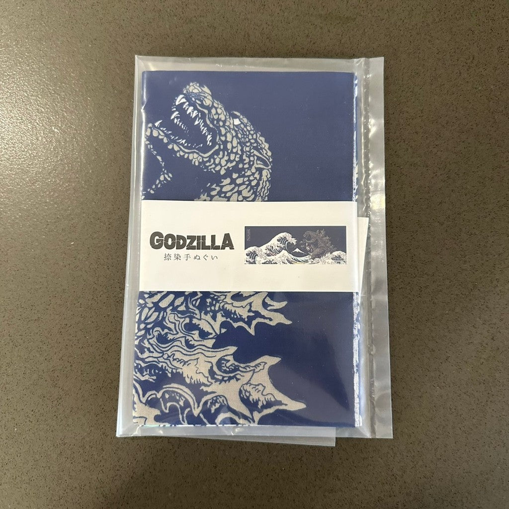 日本限定【Godzilla】哥吉拉 浮世繪 掛布 手帕巾 門簾 90x35cm | 哥吉拉收藏 手拭布