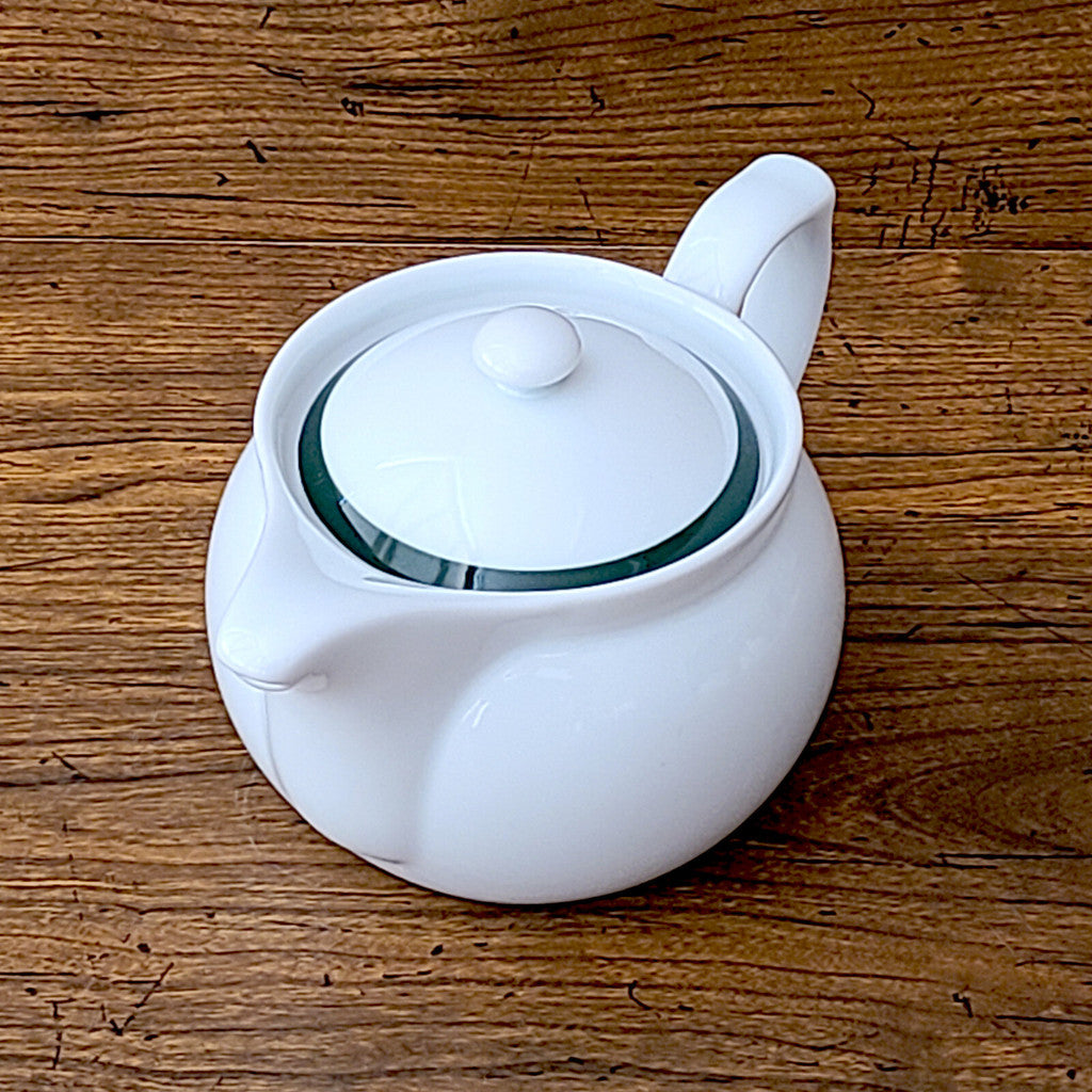 日本製 美濃燒 拿破崙白色茶壺 附茶濾 330ml︱白色 泡茶壺 急須 茶具