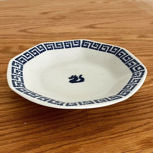 日本製 美濃燒 中華雷紋龍碗盤 | 高台碗 拉麵碗 八角 餃子盤 中華風 吉祥碗