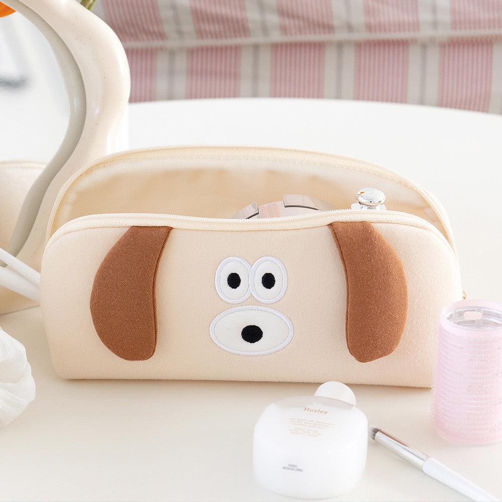 韓國 Romane 早午餐兄弟 狗狗 兔兔 餃子筆袋|大容量筆袋 鉛筆袋 化妝包