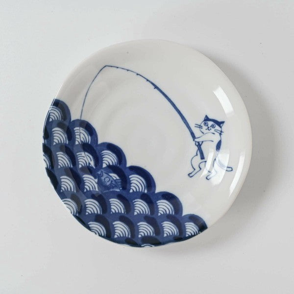 日本製 美濃燒 SHICHITA 和風貓咪碗盤 四款 | 陶瓷碗盤 漂亮的碗 貓奴 碗盤