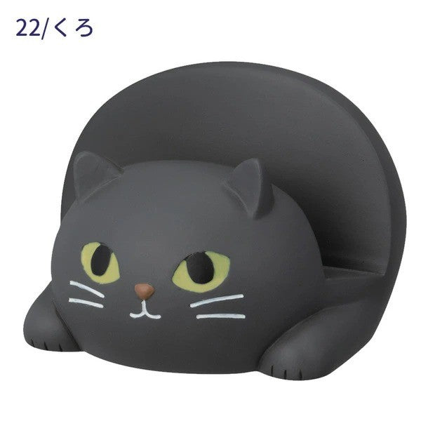 日本 DECOLE 貓咪夜光兩用手機架 兩色可選 | 手機座 智慧型手機支架