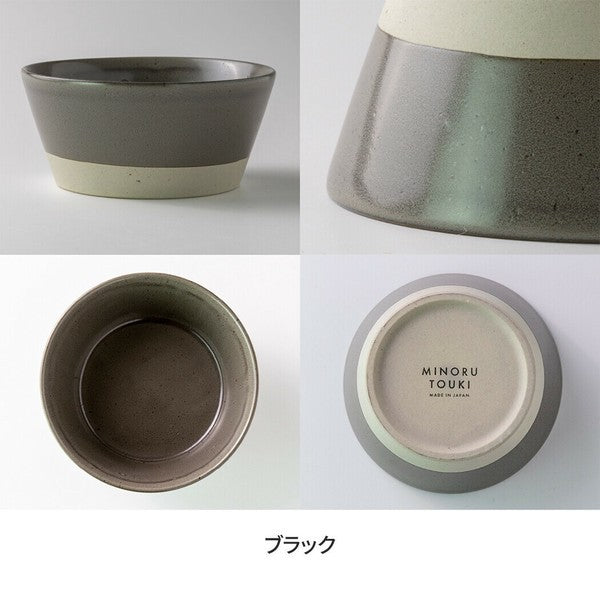 日本製 美濃燒 SPLIT 赤土雙色釉藥陶碗 | 沙拉碗 配菜碗 湯碗 優格碗 日式飯碗