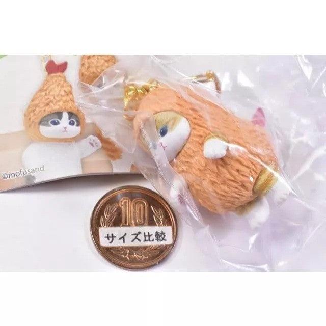 日本 KITAN CLUB 奇譚 貓福珊迪炸蝦貓公仔鑰匙圈 mofusand 扭蛋