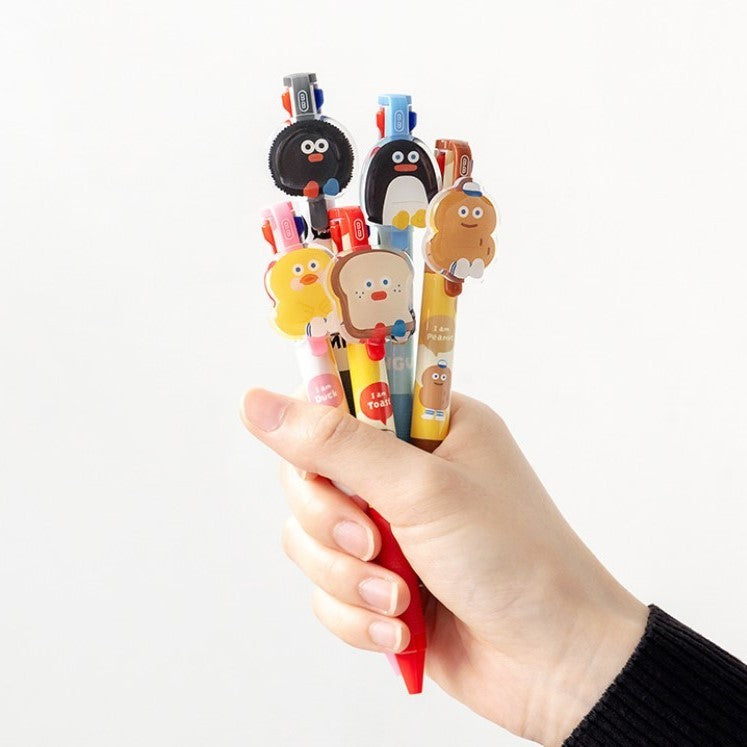 韓國 Romane 三色中性筆0.4mm | 原子筆 造型原子筆 按壓原子筆 韓國文創