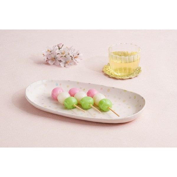 日本製 Spray 彩色點點 美濃燒 陶瓷餐具|橢圓盤 圓盤 餐碗