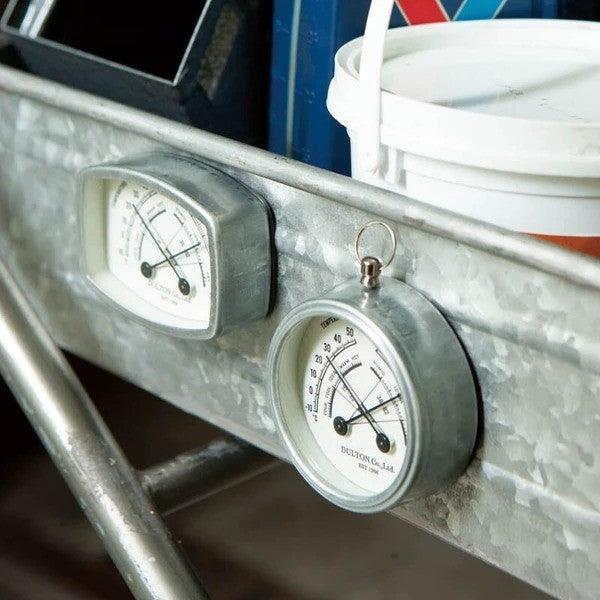 DULTON 工業風磁吸式指針濕度溫度計|仙人掌 啤酒 濕度計 溫濕度計 環境溫度計