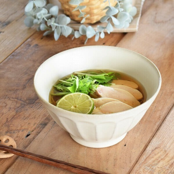 日本製 FIORE 北歐花紋湯碗 | 陶瓷保鮮碗 附蓋 湯碗 拉麵碗 可冷藏 可微波