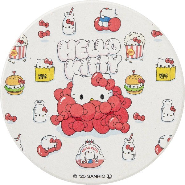 日本 三麗鷗 正版珪藻土吸水杯墊 | 硅藻土杯墊 吸水 可愛杯墊 陶瓷軟木杯墊