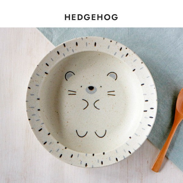 日本製 Awasaka MOGUMOGU 美濃燒 動物造型深盤 | 咖哩盤 點心 耐摔防溢