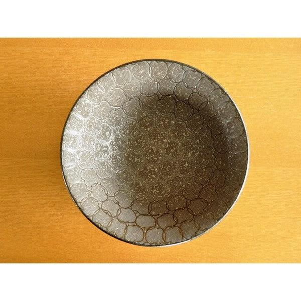 日本製 美濃燒 蘋果紋路造型陶瓷碗公 21.5cm|拉麵碗 沙拉碗 湯碗