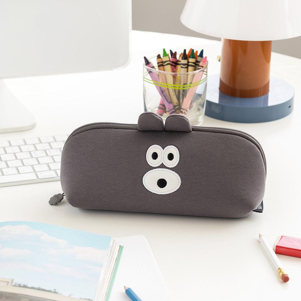 韓國 Romane 早午餐兄弟 狗狗 兔兔 餃子筆袋|大容量筆袋 鉛筆袋 化妝包