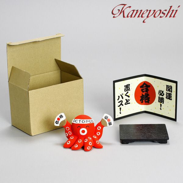 萬古燒 合格必勝章魚︱擺飾 好運 許願章魚 祈求成功 必勝