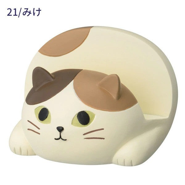 日本 DECOLE 貓咪夜光兩用手機架 兩色可選 | 手機座 智慧型手機支架