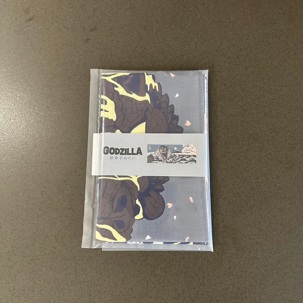 日本限定【Godzilla】哥吉拉 浮世繪 掛布 手帕巾 門簾 90x35cm | 哥吉拉收藏 手拭布
