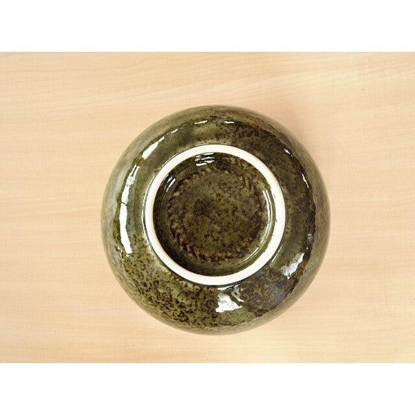 日本製 美濃燒 深綠色窯禦蓋飯碗 16cm|丼飯碗 拉麵碗 碗公