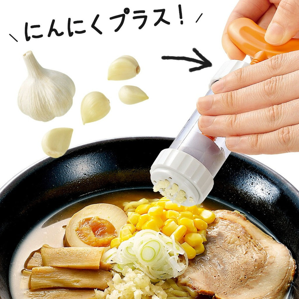 日本製 下村工業 旋轉壓蒜器 | 壓碎器 蒜泥 絞蒜器 搗蒜器 壓蒜神器