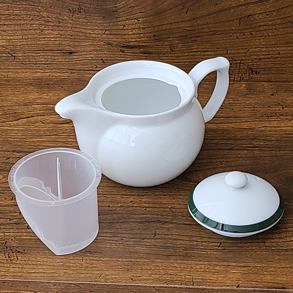 日本製 美濃燒 拿破崙白色茶壺 附茶濾 330ml︱白色 泡茶壺 急須 茶具