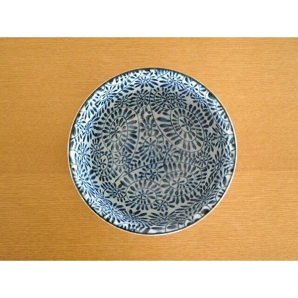 日本製 美濃燒 靛藍蔓藤花紋陶瓷碗 530cc 1200cc|拉麵碗 丼飯碗 蓋飯碗 碗公