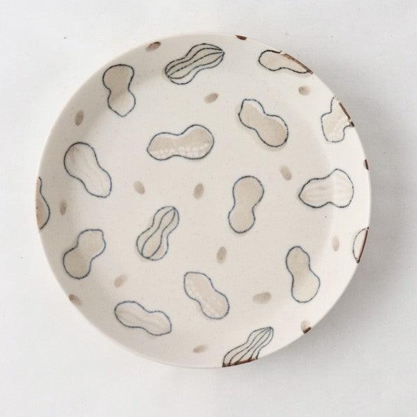 日本製 美濃燒 蔬果系列造型陶瓷餐盤 14cm|水果盤 圓盤 點心盤