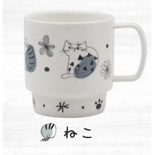 日本製 小倉陶器 Nordic 北歐風格 馬克杯 豆皿 | 飛鳥 樹葉 貓咪