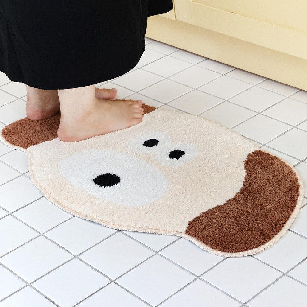 韓國 Romane 早午餐兄弟 狗狗 兔兔 腳踏墊|浴室地墊 廚房腳踏墊 房間地毯