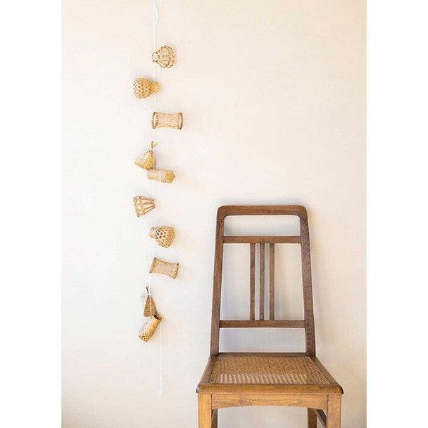 日本 People Tree 空氣鳳梨竹編吊盆裝飾架|室內盆栽 空氣鳳梨盆栽 植物裝飾