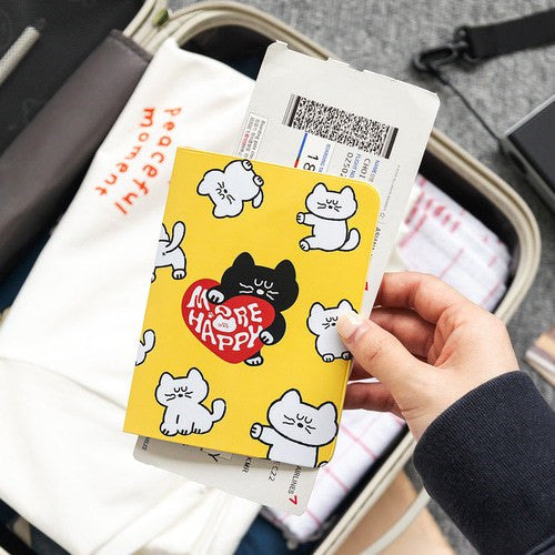 韓國 Romane 護照套 | Brunch Brother 護照夾 護照收納 PVC折疊護照套