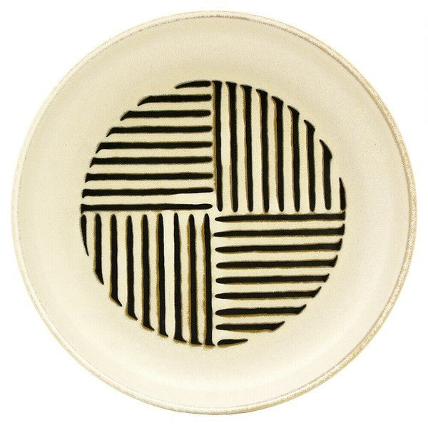 日本製 美濃燒 窯變條紋深盤 兩色可選 | 義大利麵盤 深碗 懷舊質樸