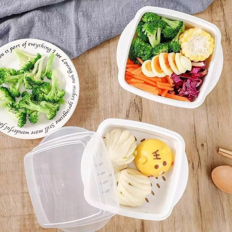 日本製 SANDA 蔬菜微波蒸煮調理盒 | 微波料理 耐熱餐盒 溫野菜 微波蒸籠