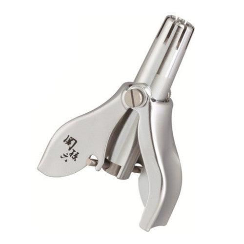 日本製 貝印 關孫六 手動旋轉鼻毛剪 HC-3513|附清潔刷 鼻毛修剪器