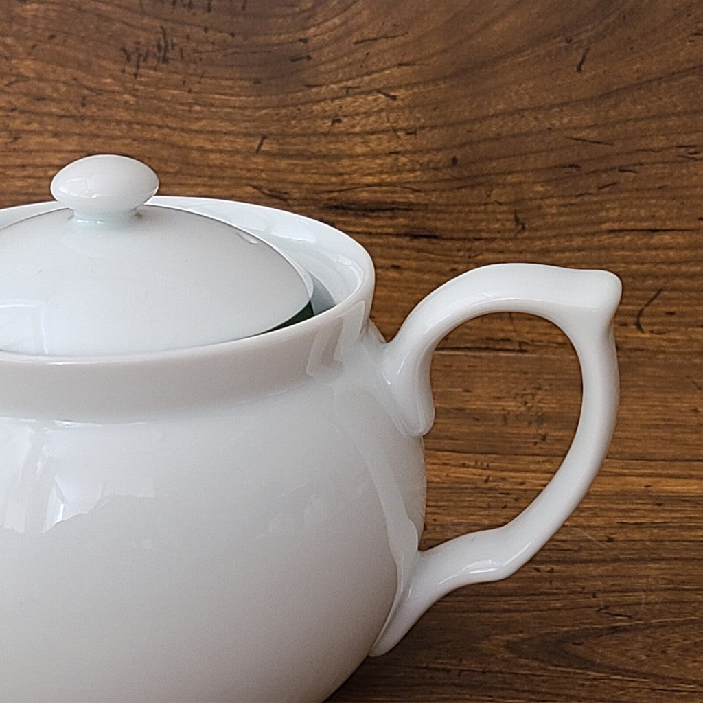 日本製 美濃燒 拿破崙白色茶壺 附茶濾 330ml︱白色 泡茶壺 急須 茶具