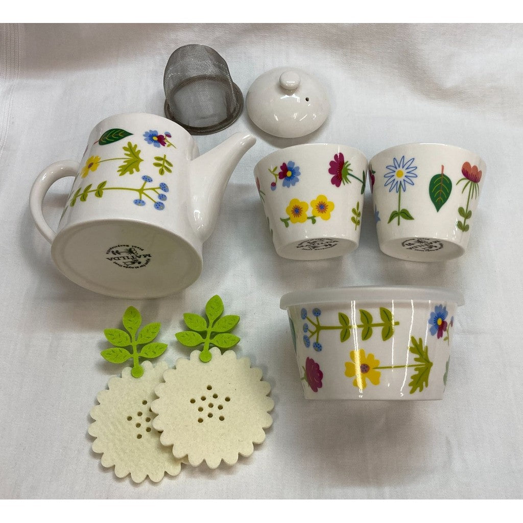 日本 Matilda A 浪漫花卉 茶壺茶具禮盒 | 下午茶組 送禮