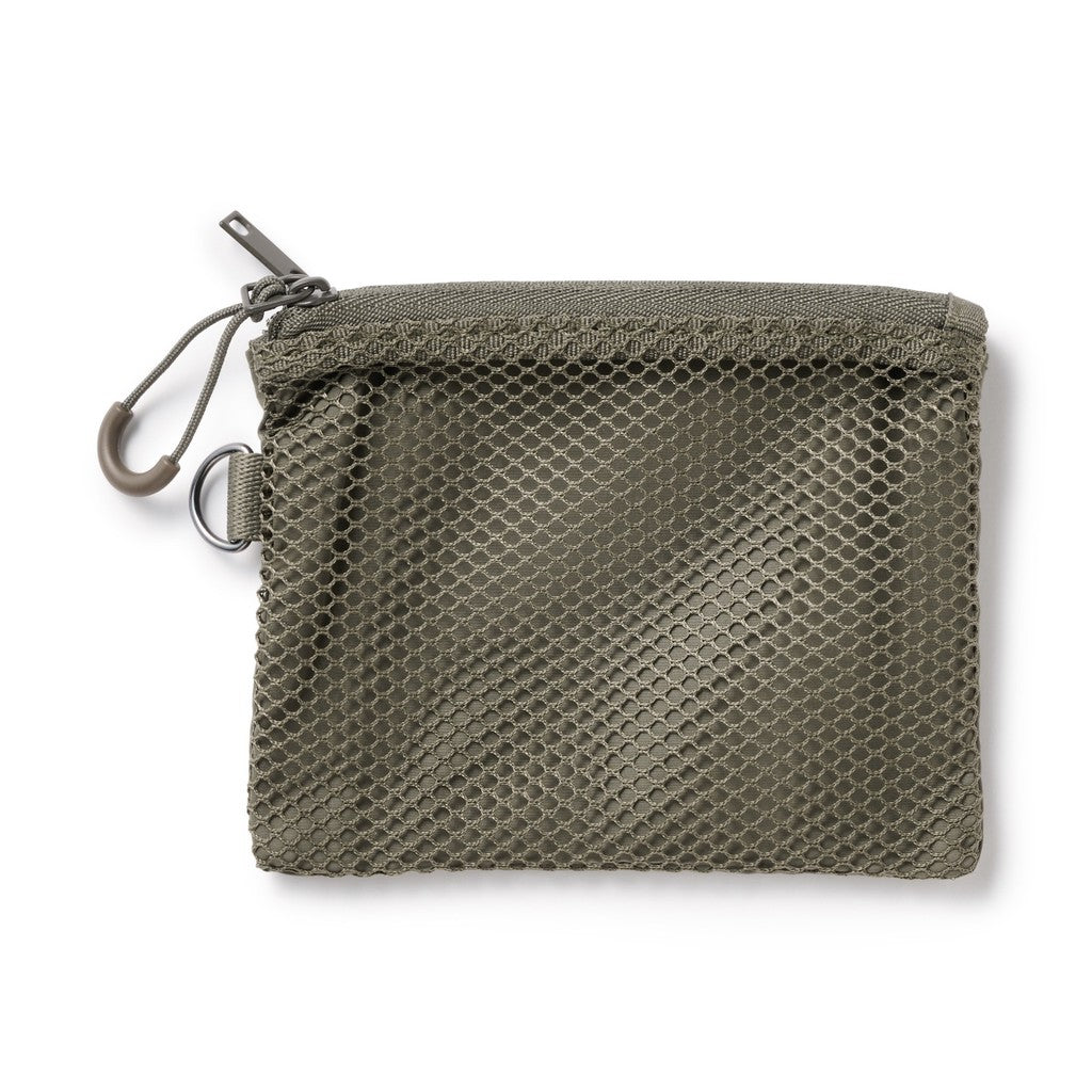 日本 無印良品 MUJI 聚酯纖維雙拉鏈包S 零錢包 雙層零錢包 小收納包